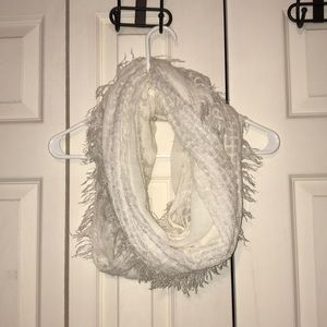 White Infiniti scarf